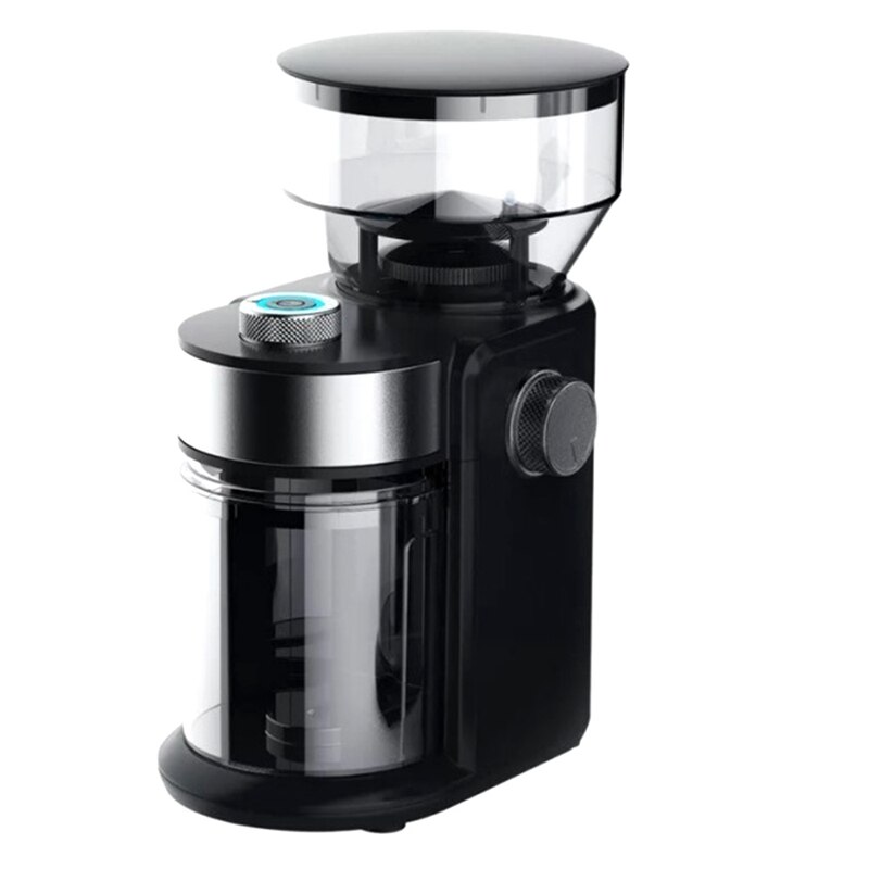 Elektrisk kaffekværn kaffemølle maskine kaffebønnekværn maskine flade grater mølle sort eu stik