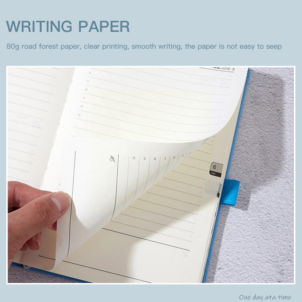 2022 A5 Agenda Planner Notebook Diary Notepad Daily Stationery Reminder Book Schedules Goals Weekly School Suppli Habit Not N0i4