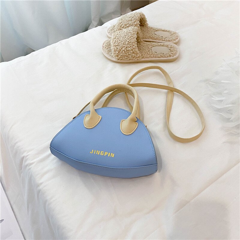 Net rode fee mini tas populaire zomer draagbare schoudertas buitenlandse stijl all-match messenger bag: Blauw