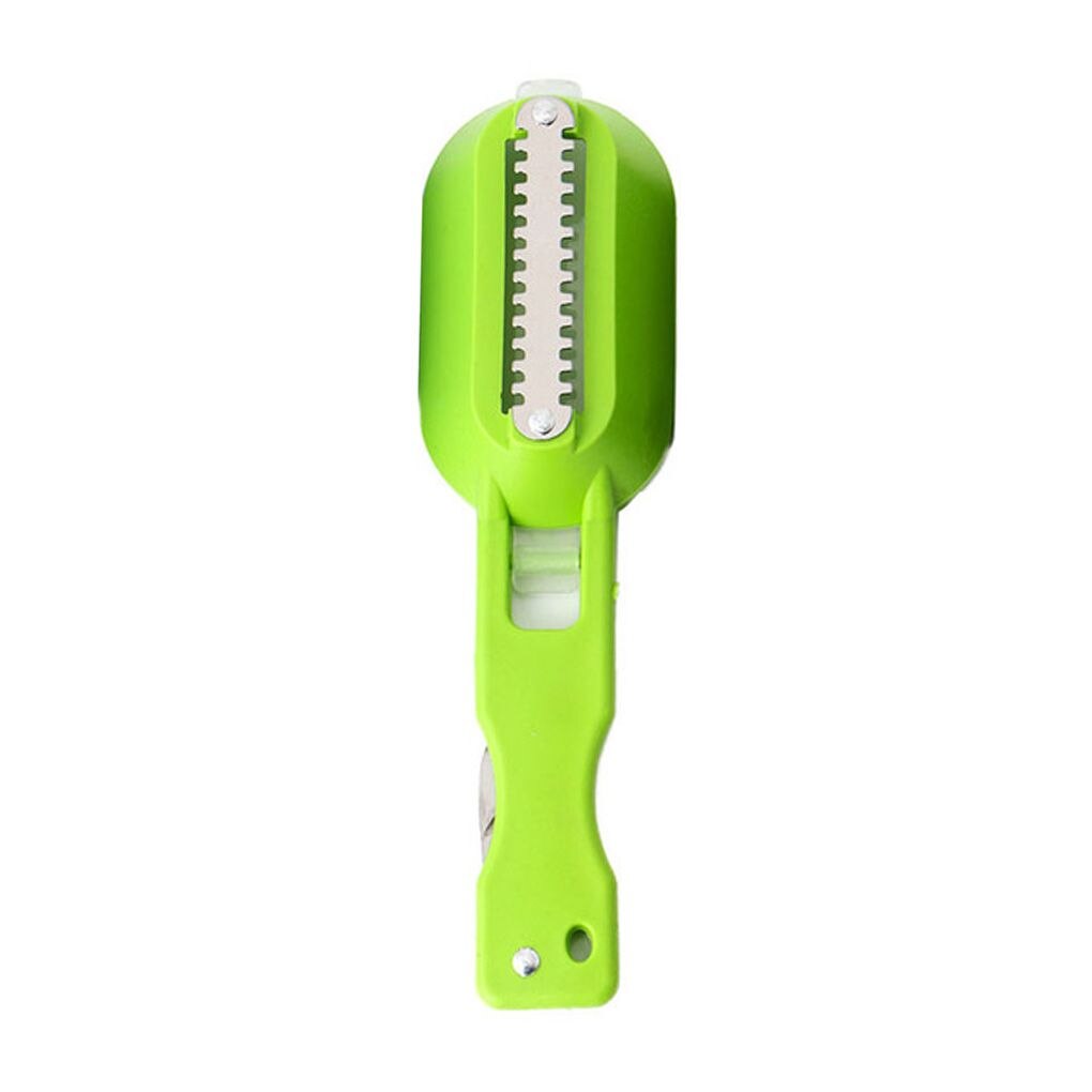 Vis Huid Borstel Schrapen Vissen Schaal Borstel Raspen Snelle Verwijder Vis Mes Cleaning Peeler Scaler Schraper Seafood Gereedschap: 2