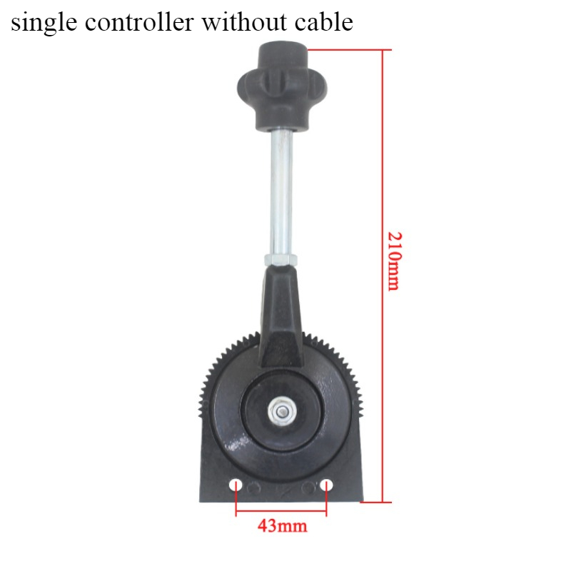 Excavator Manual Throttle Control for Harvester Tractor Ship Manure Spreader Throttle Cable Assembly Self-locking Controller: indigo