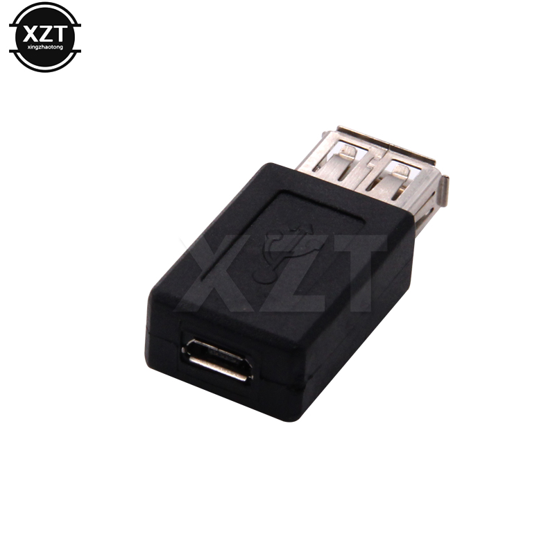 2PCS USB 2.0 Type A Female to Micro USB B Female Adapter Plug Converter usb to Micro Usb Data Charger for Phone Connector