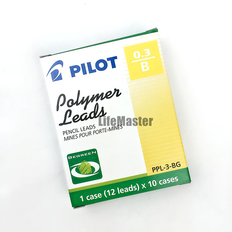 Lifemaster pilot polymer bly 10 rør / parti mekanisk blyantpåfyldning 0.3 mm/0.5 mm/0.7 mm 60mm 2b/ hb ppl -3/5/7