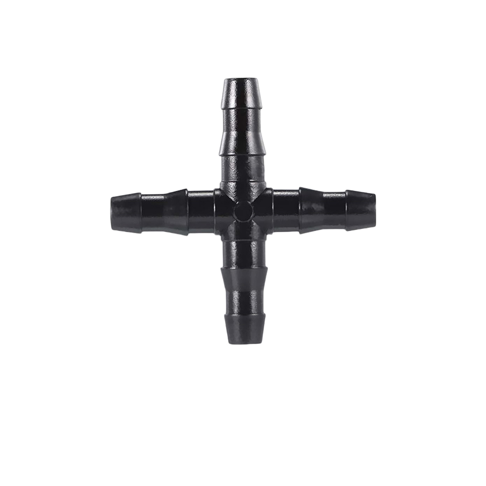 100pcs Drip lrrigation System Accessories lrrigation Drip 1/4inch Tube Flower Pot Vegetable Garden Lawn Water Hose Fitting: grey