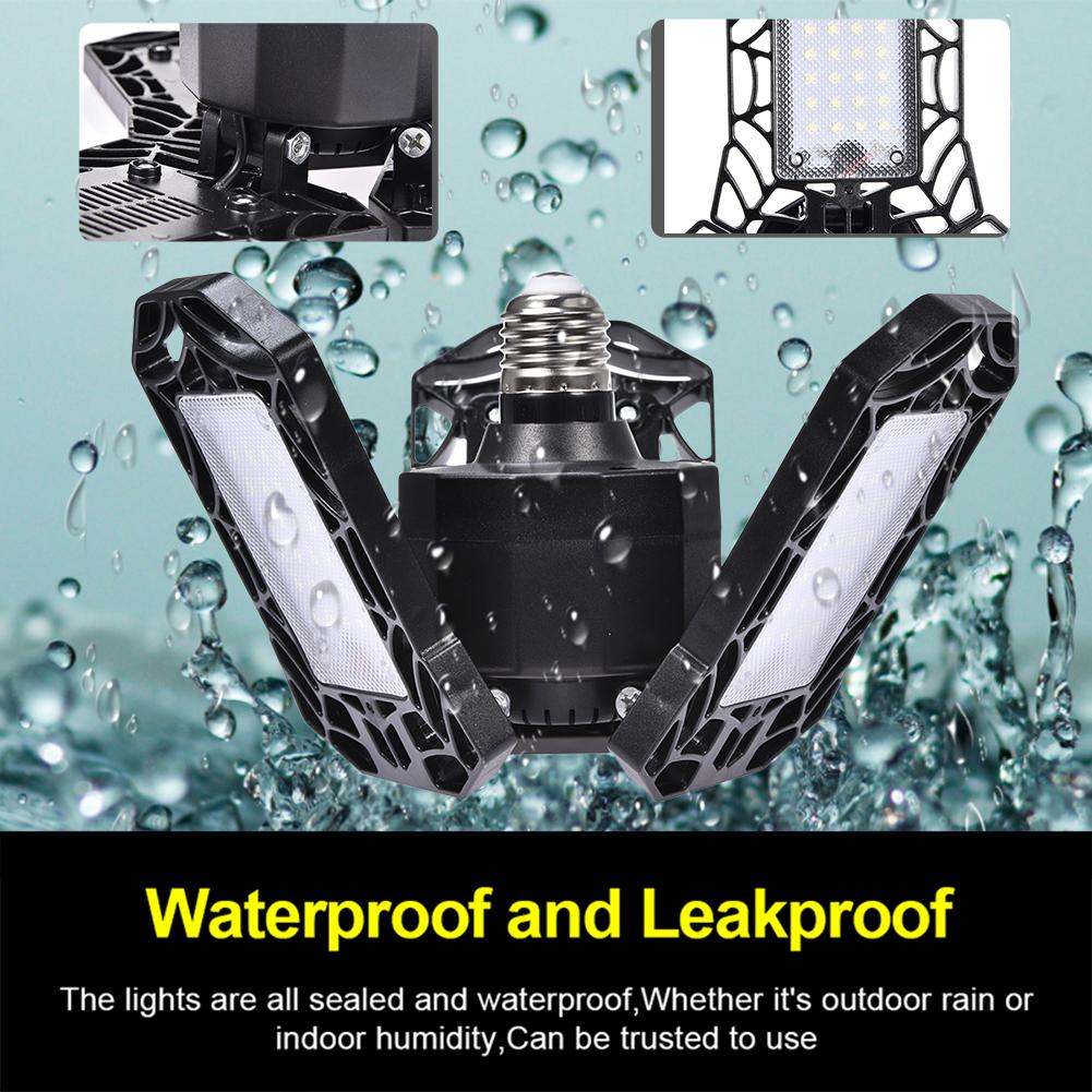 60W/6000LM /30W LED Adjustable Three Light Garage Lamp High Bay Light UFO Workshop Parking Warehouse Lamp IP65 85-265v E27/E26