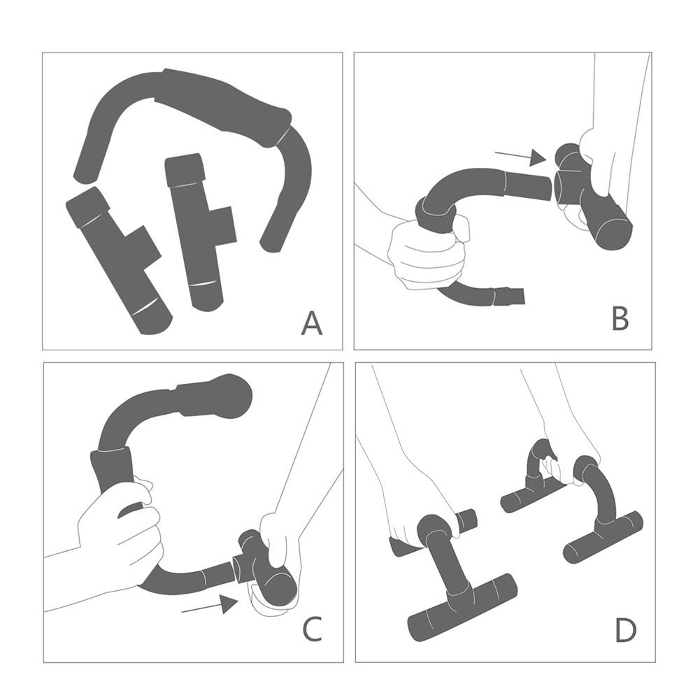 Pushup Bars Stands with Slip-Resistant Comfort Grip Providing The Best Safe Push Up Exercise for Home Gym Traveling Fitness