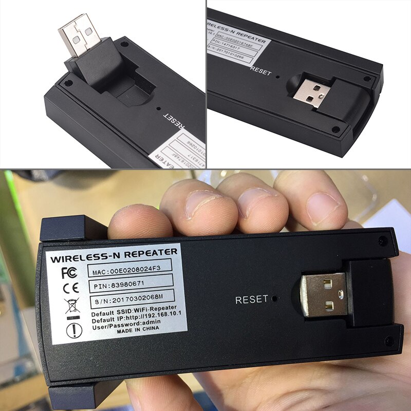 USB Wireless Router's WiFi Repeater 300Mbps Signal Amplifier Dual Antennas LV-UE02 Wi-Fi Range Extender