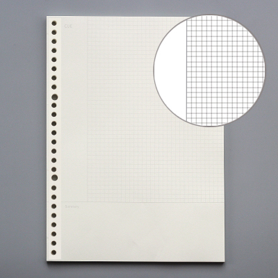 A4 B5 Leaf Notebook Refill Spiral Binder Planner Inner Page Inside Paper Dairy Weekly Monthly Plan To do Line Dot grid 45 sheets: B5 Cornell 26 holes