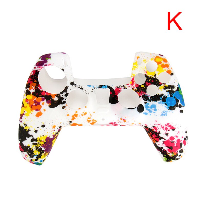 Handle Sleeve Silicone Cover Dustproof Protective Case for PS5 Controller: K