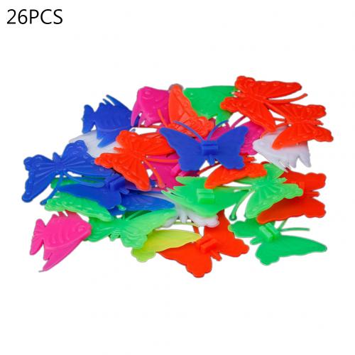 26/36 stuks gemengde lichtgevende plastic clip fiets fiets wiel spaak kralen plastic clip spaak kraal fiets kralen draad kralen decoraties: Vlindervis