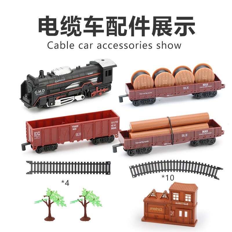 Classic Treni Elettrici Ferroviario Re Ferroviario Motorizzato Trian Modello Set Pista Giocattolo Per Bambini Giocattoli per Bambini FAI DA TE Giocattolo dell'automobile di Trasporto shopping: 19033-1