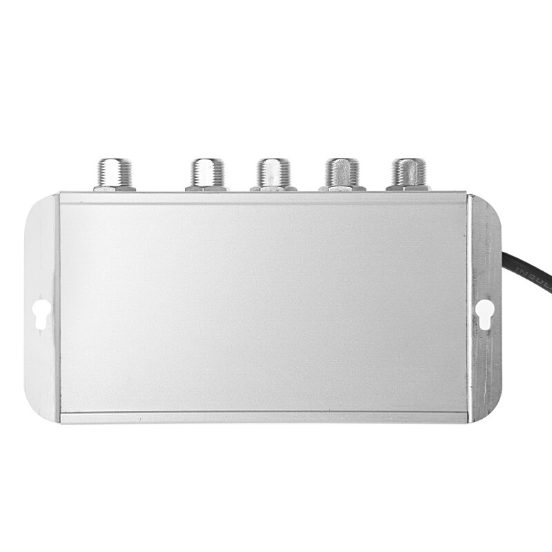 Gastos de 4 vías CATV VCR TV amplificador de señal de antena 220V 45-860MHz amplificador divisor