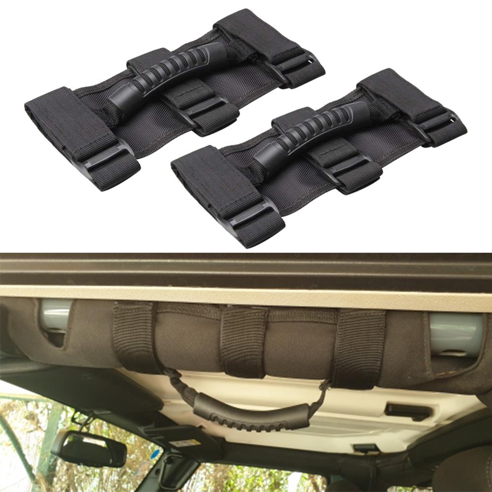 2Pcs Roll Bar Handgrepen Grib Hand Holder Voertuig Vervangende Onderdelen voor Jeep Wrangler JK TJ YJ 24*10cm