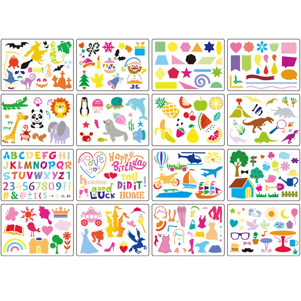20pcs Drawing Stencil Set Plastic Art Drawing Templates Drawing Stencil For Kids Children Drawing Stencils