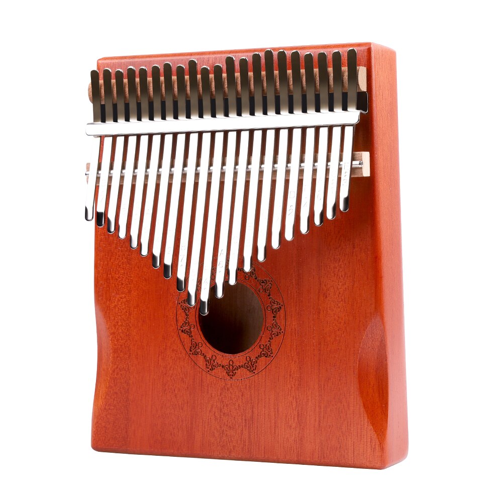 21 Keys Kalimba Musical Instrument Lightweight Portable Mahogany Wood Thumb Finger Piano Music Elements for Beginner