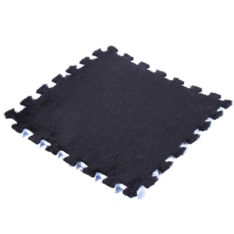 1pc 30*30CM épissage verrouillage mousse peluche tapis bébé jouer coussin salon chambre tapis tapis maison tapis de sol: Bourgogne