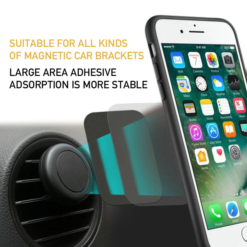 5pcs/lot Magnetic Metal Plate For Car Phone Holder Universal Iron Sheet Disk Sticker Mount Mobile Cellphone Magnet Stand