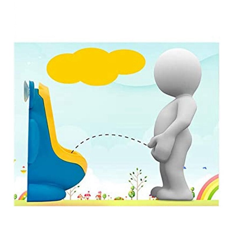 2X Frog Pee Training,Cute Potty Training Urinal For Boys With Funny Aiming Target,Urinals For Toddler Boy (Blue)