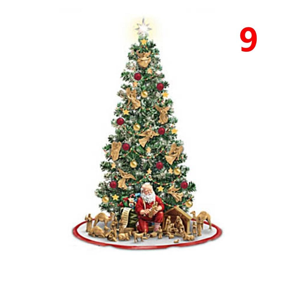 Diy pvc kerst raamstickers wanddecoratie etalage ornament elektrostatisch waterdicht festival decoratie sticker gelukkig jaar: 9