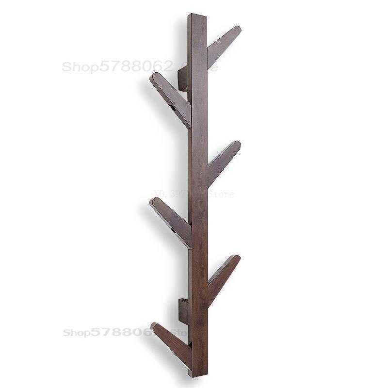 Tree Hanging Rack Bamboo Wall Mounted Hanger Hall Entrance Decoration Hat Coat Rack Wall Deco