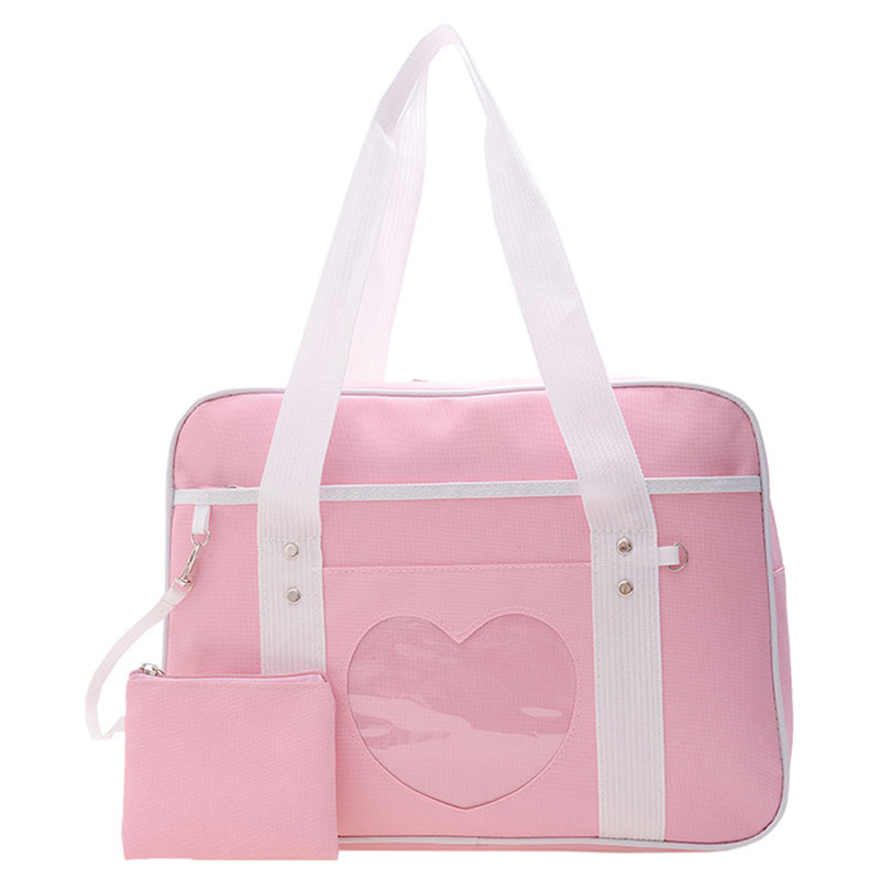 Japanse Lolita Hart JK Schooluniform Tassen Mode Vrouwen Oxford Vrouwen Student PU Handtas Cosplay Anime Schoudertas: Sky Blue