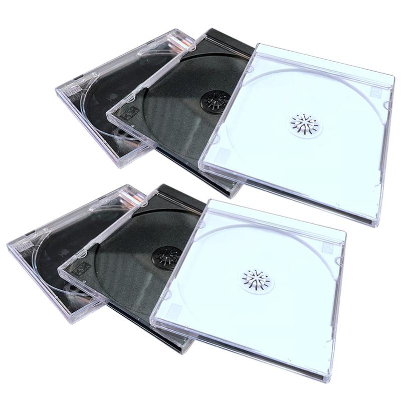 6 kpl kannettava cd-tallennuslaatikko kestävä dvd-laatikko muovinen dvd-kotelo cd-pakkauskotelo kotiteatterin kauppamatkoille