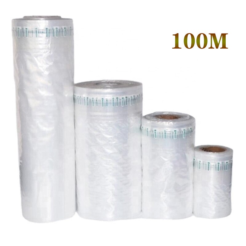 100M Air Column Bag Packaging Shockproof Bubble Film Air Cushion Machine Buffer Inflatable Air Pillow Bubble Roll Courier Bag: 25CM Thickness 4cc