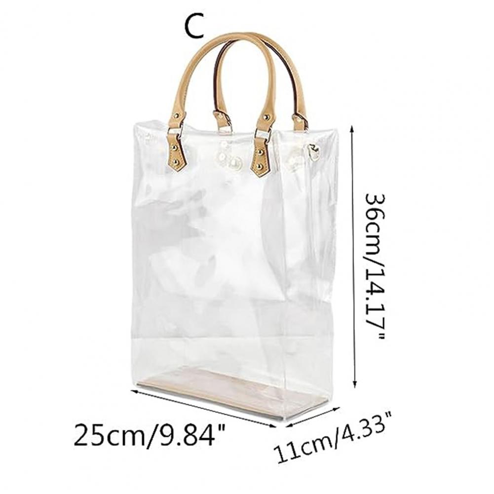 Diy Storage Bag Waterproof Pvc Transparent Diy Tote Bag Handbag Making Kit with Craft Accessories Tool Set Handmade Tote Bag: Blue