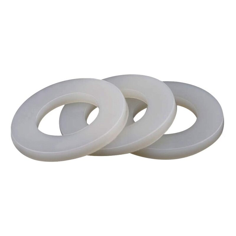 550 PCS Nylon Flat Washers for Screws Washers Round Assorted Washers Multiple Size Classification Kit