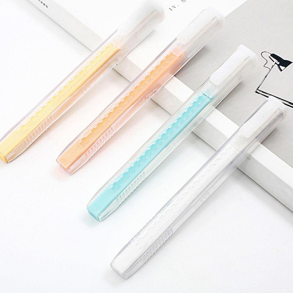 1 sztuk kreatywne pióro w kształcie wciśnięty gumka robić mazania malowanie bezpyłbyć winnym gumka teleskopowa wymiana napełniania materiały malarskie