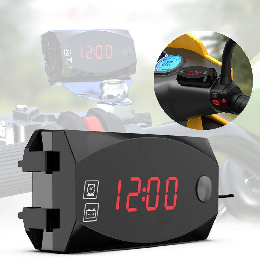 Pantalla Digital LED de 12V CC 6-30V, voltímetro a prueba de agua, para coche, barco y motocicleta, medidor de voltaje de voltios, Mini Panel de prueba