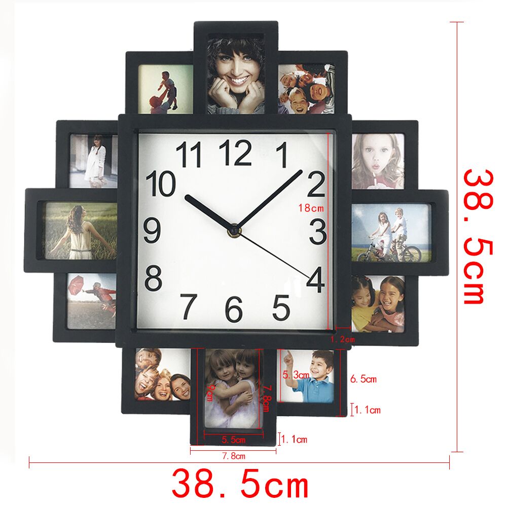 Diy Fotolijst Klok Diy Wandklok Modern Plastic Art Pictures Klok Unieke Klok Home Decor Horloge