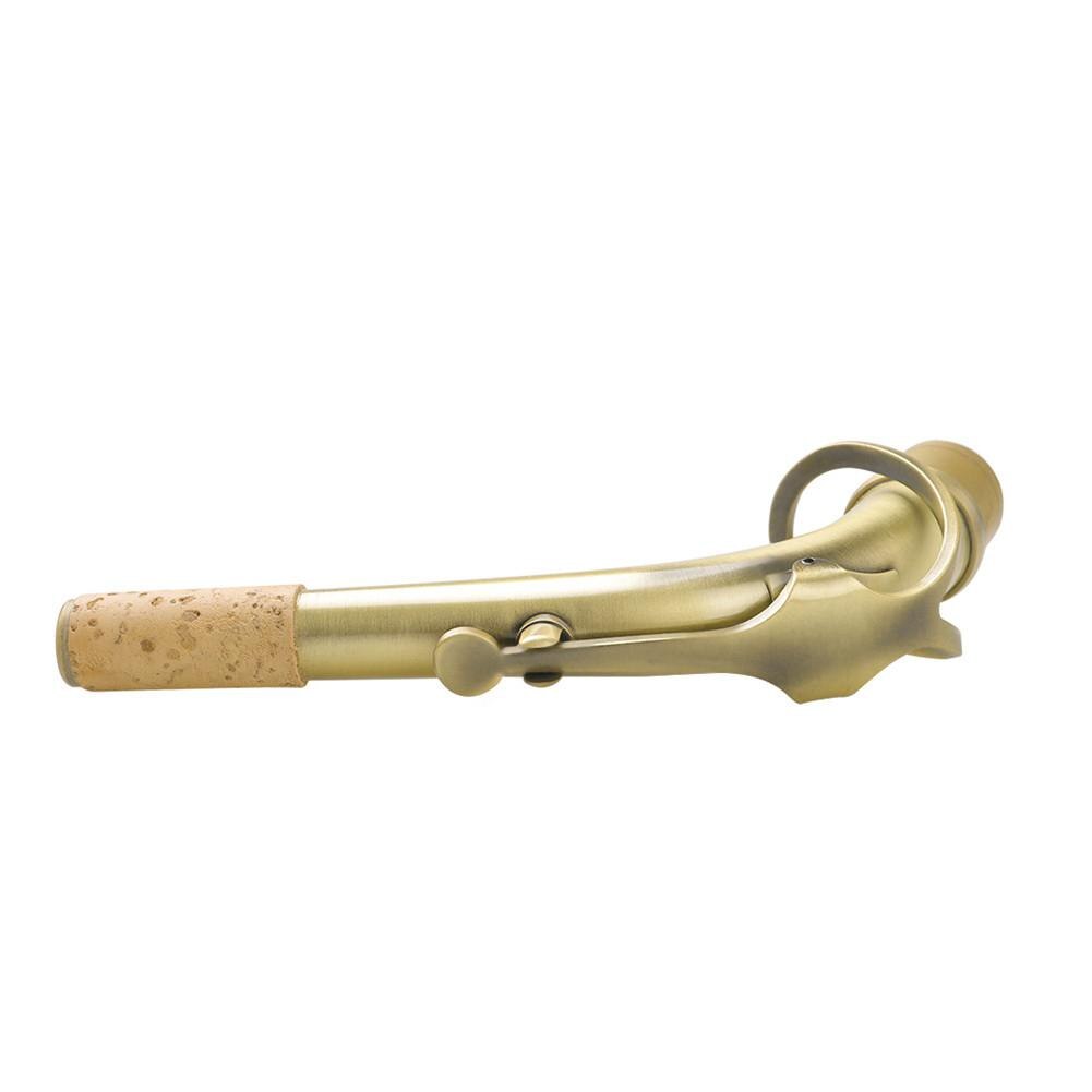 B65 sax böjhalsar för altsaxofon antik mässing tillverkat värmeisolerande material 24.5mm munstycken med läderkudde