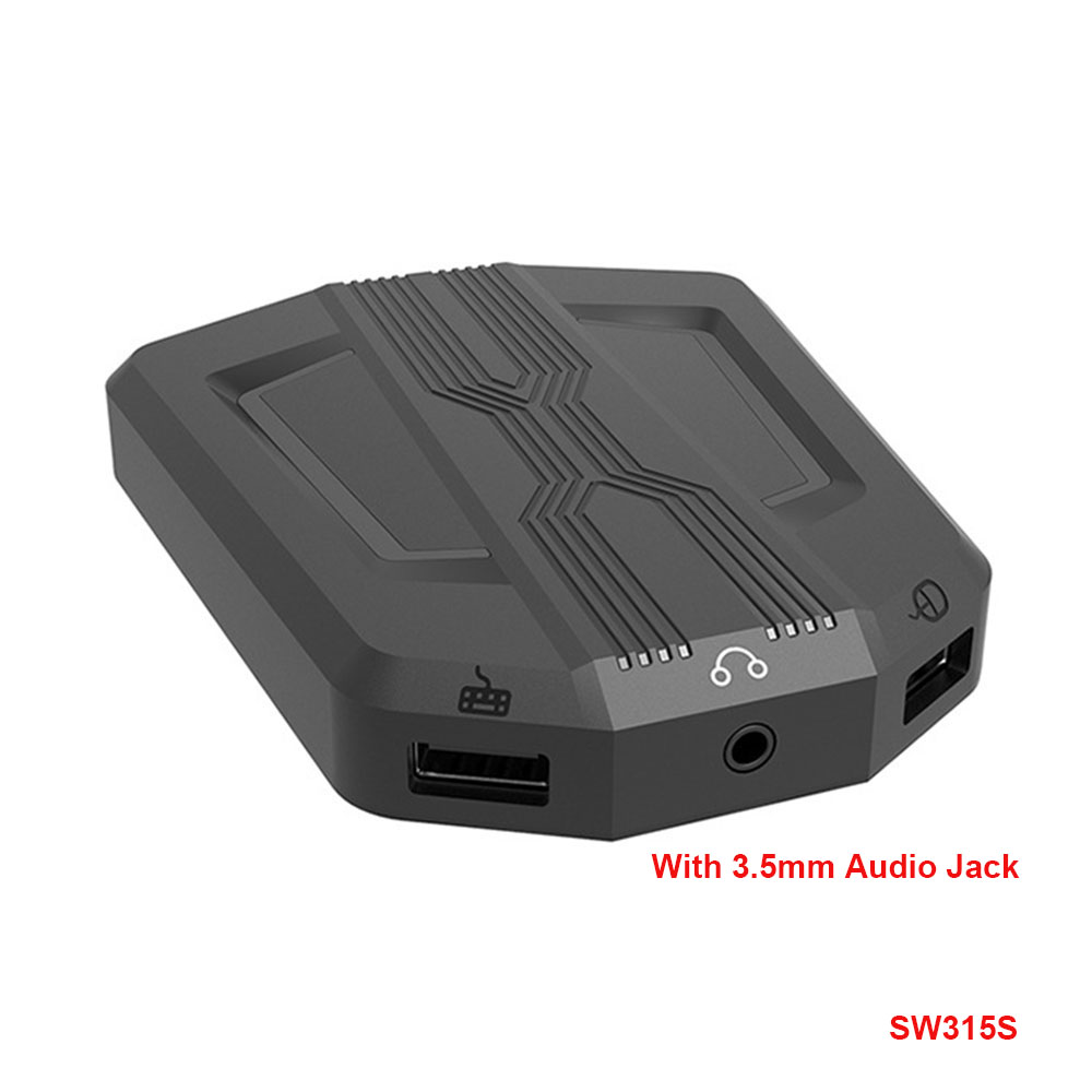 Combo clavier et souris de jeu rétro-éclairé rvb, 3200 DPI, une main, avec convertisseur pour PS4, Xbox, Nintendo Switch: SW315S