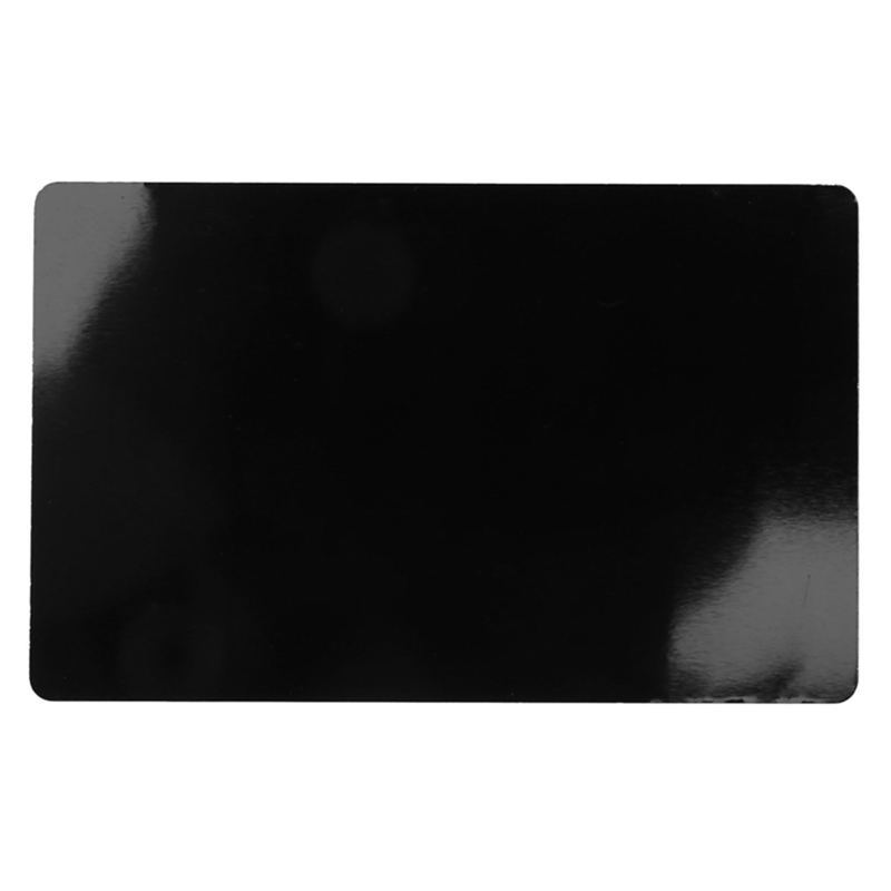 ! Tarjeta de aleación de aluminio negra de 100 piezas, tarjeta de visita de Metal grabada en blanco, grosor de 0,2 Mm