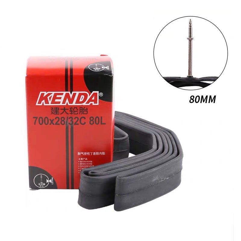 KENDA 700 × 18/23C 700 × 25/28C 700 × 35/43C 700 × 28/32C 32MM 35MM 48MM 60MM 80MMAV FV Route Vélo Chambre À Air: 700x28-32C FV 80mm