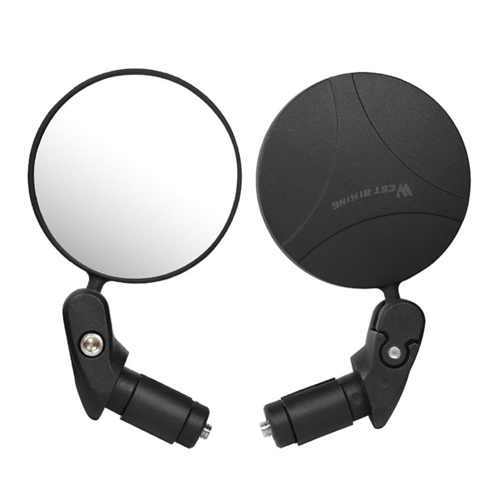 Bike Mirror MTB Mountain Bike Rearview Mirror Acrylic Lens Bicycle Handlebar Convex Rear View Mirror 360 Degree Rotation