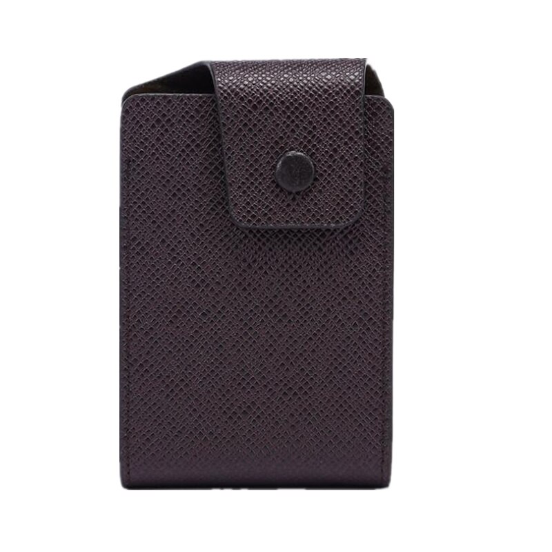 Purdored 1pc titular do cartão de visita de couro titular do cartão de visita unisex caso de cartão de crédito id de banco para moeda bolsa: type 1 brown