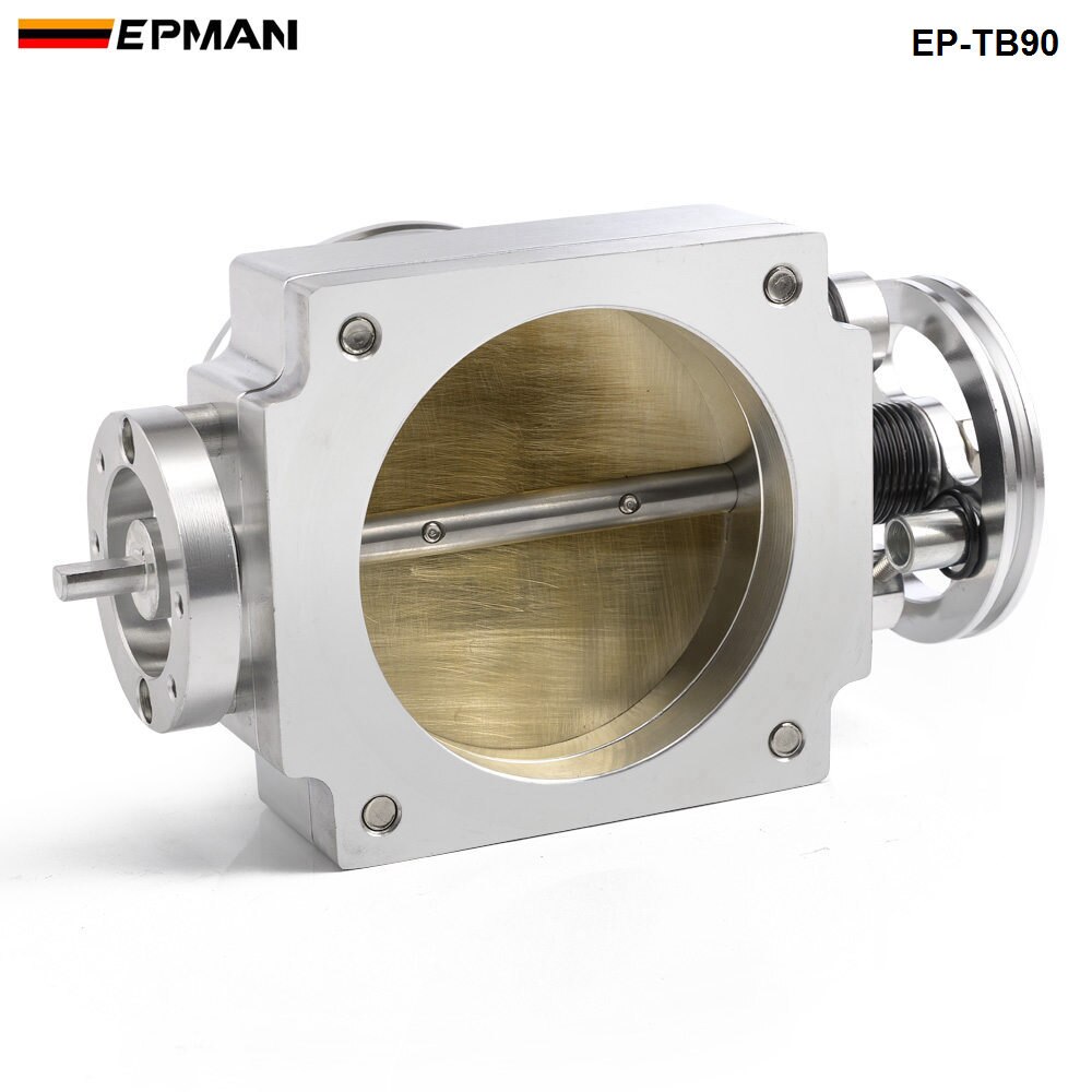 90MM HIGH FLOW Alloy Aluminum Universal CNC Billet Intake Throttle Body EP-TB90
