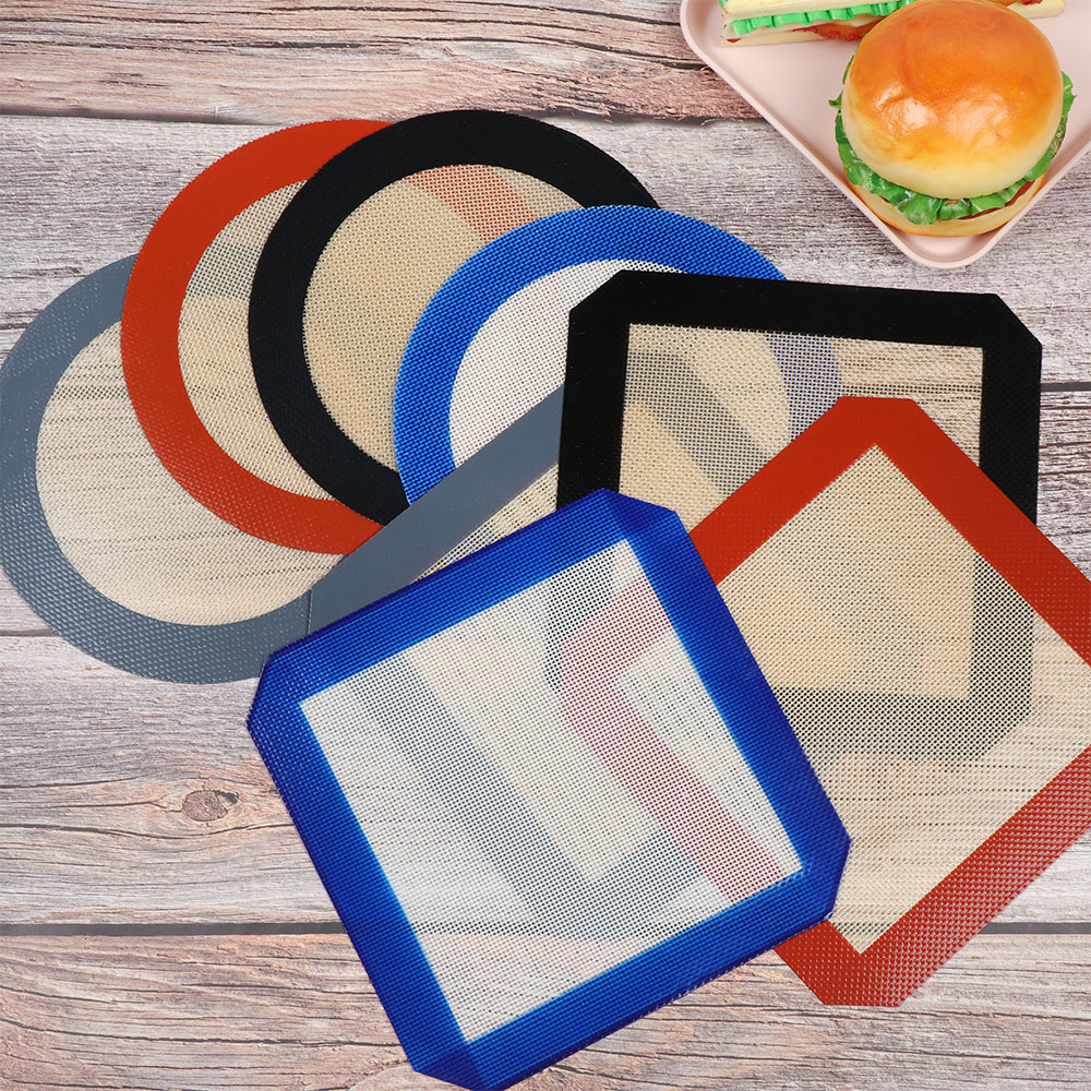 DIY Baking Pastry Silicone Mat For Cookie Bread Biscuits Puff Nonstick Baking Heat Resistant Mat Oven Sheet Liner Kitchen Tools