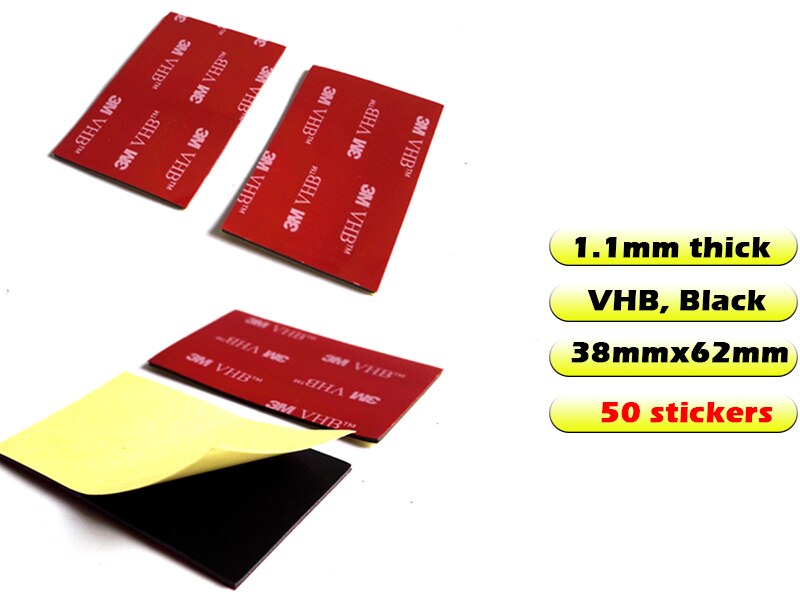 3M VHB Double Adhesive Round Circle Shape Sticker Gasket for Auto Car ETC Recorder Phone Holder Dia 10mm 20mm 25mm 30mm 40mm: 38mmx62mm