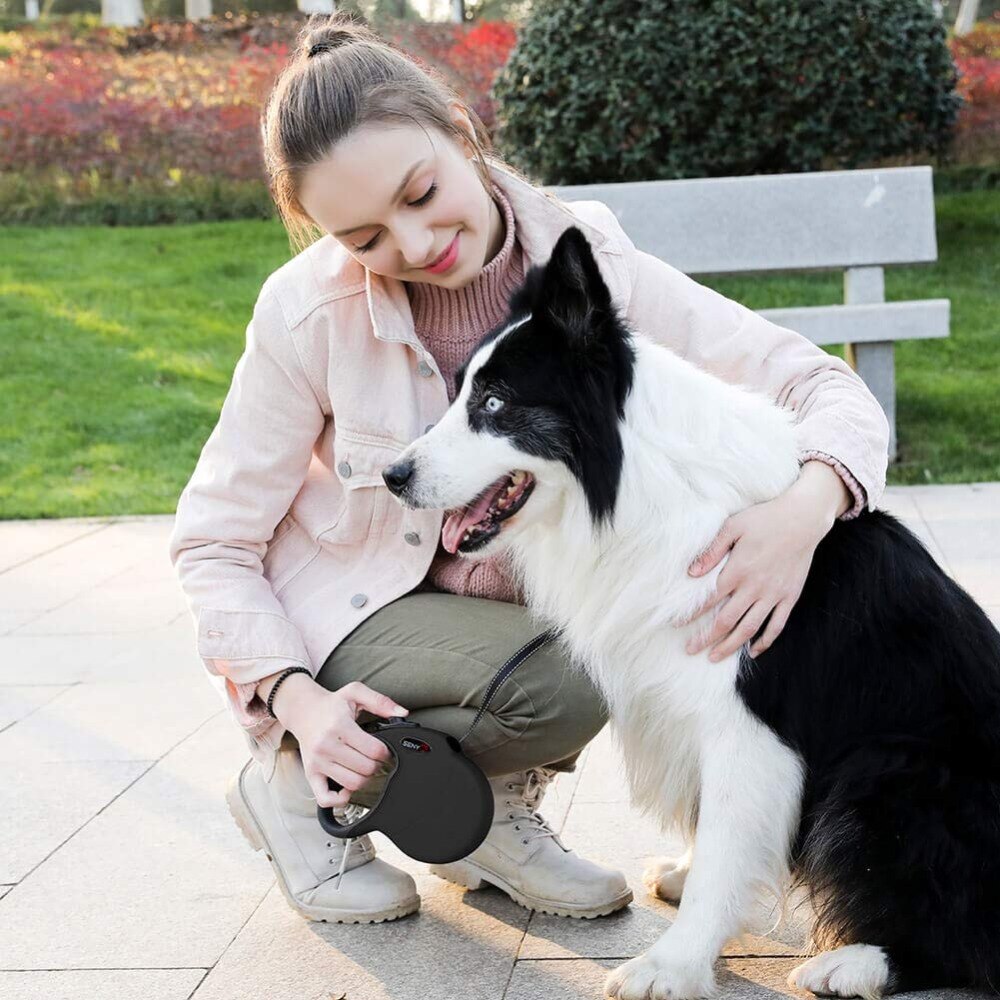 Intrekbare Duurzaam Pet Hondenriemen 5M Ondersteunt Grote Honden Tot £ 100 Best Pet Training Wandelen Nylon Leash huisdier Producten