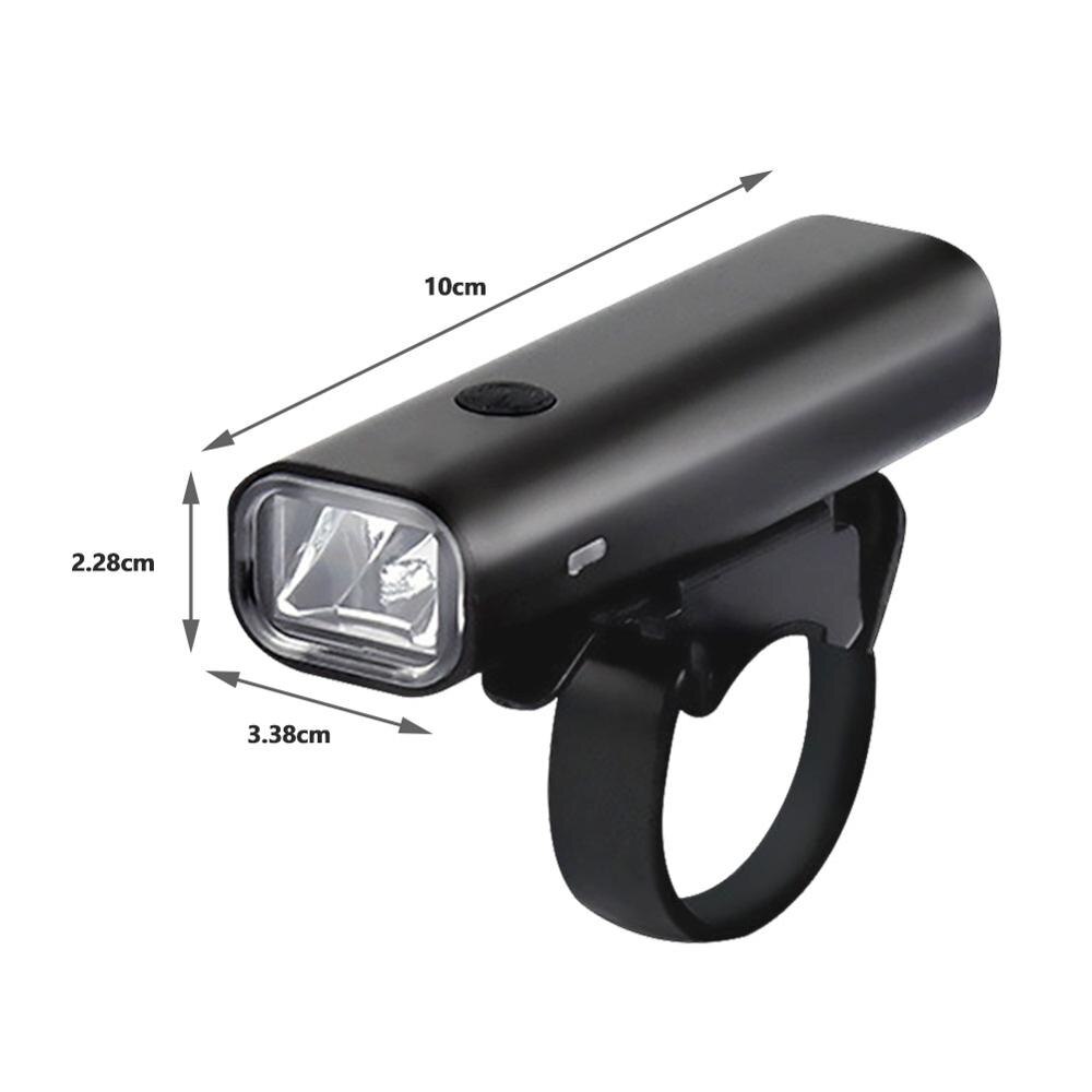 Fiets Licht Waterdicht Usb Oplaadbare 400 Lumen Fiets Lamp Koplamp Zaklamp Fietslicht Fiets Accessoires: Default Title