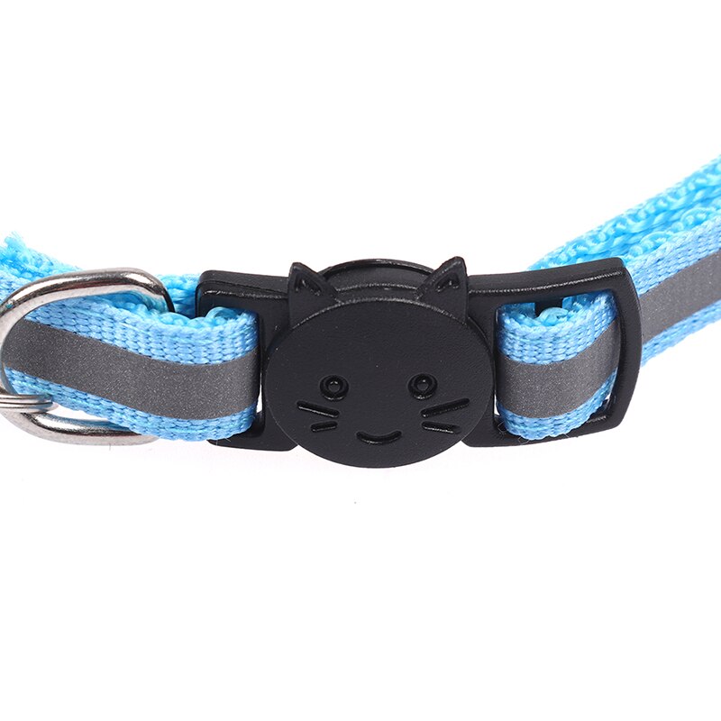 1PC breloque réfléchissante et cloche chat collier de chien sécurité élastique réglable produit pour animaux de compagnie