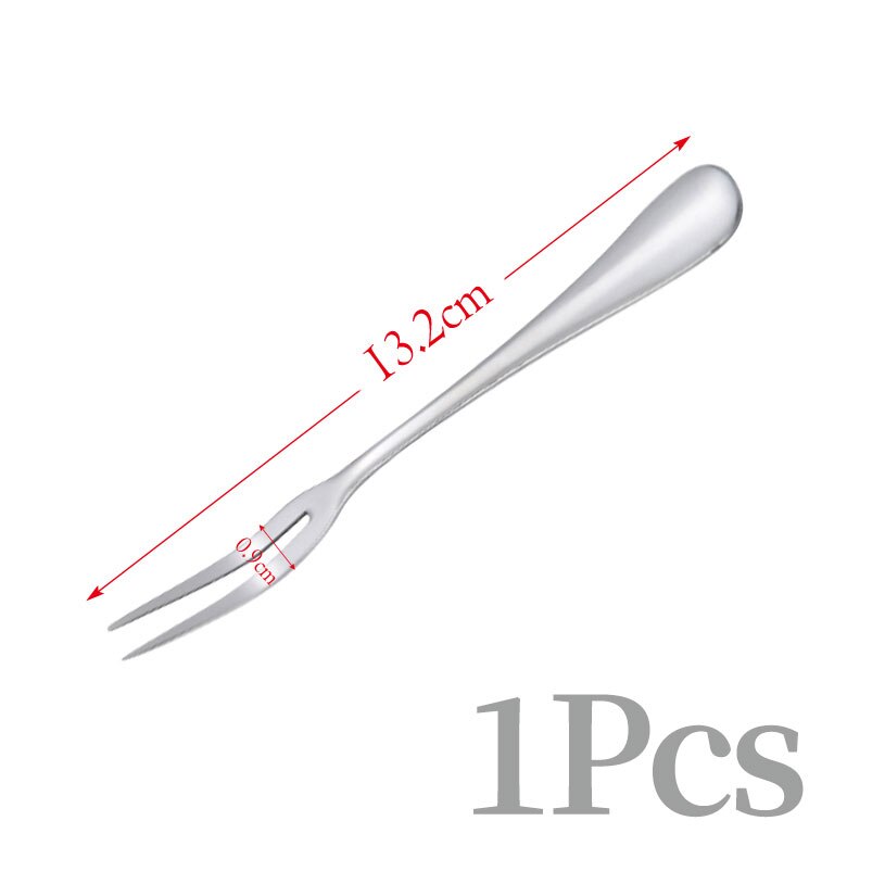 Fork Tea Cake Snack Fork Dinnerware Stainless Steel Fork Dessert Fruit Fork Silverware Lovely Mini Fork Used For Cake In Party: E
