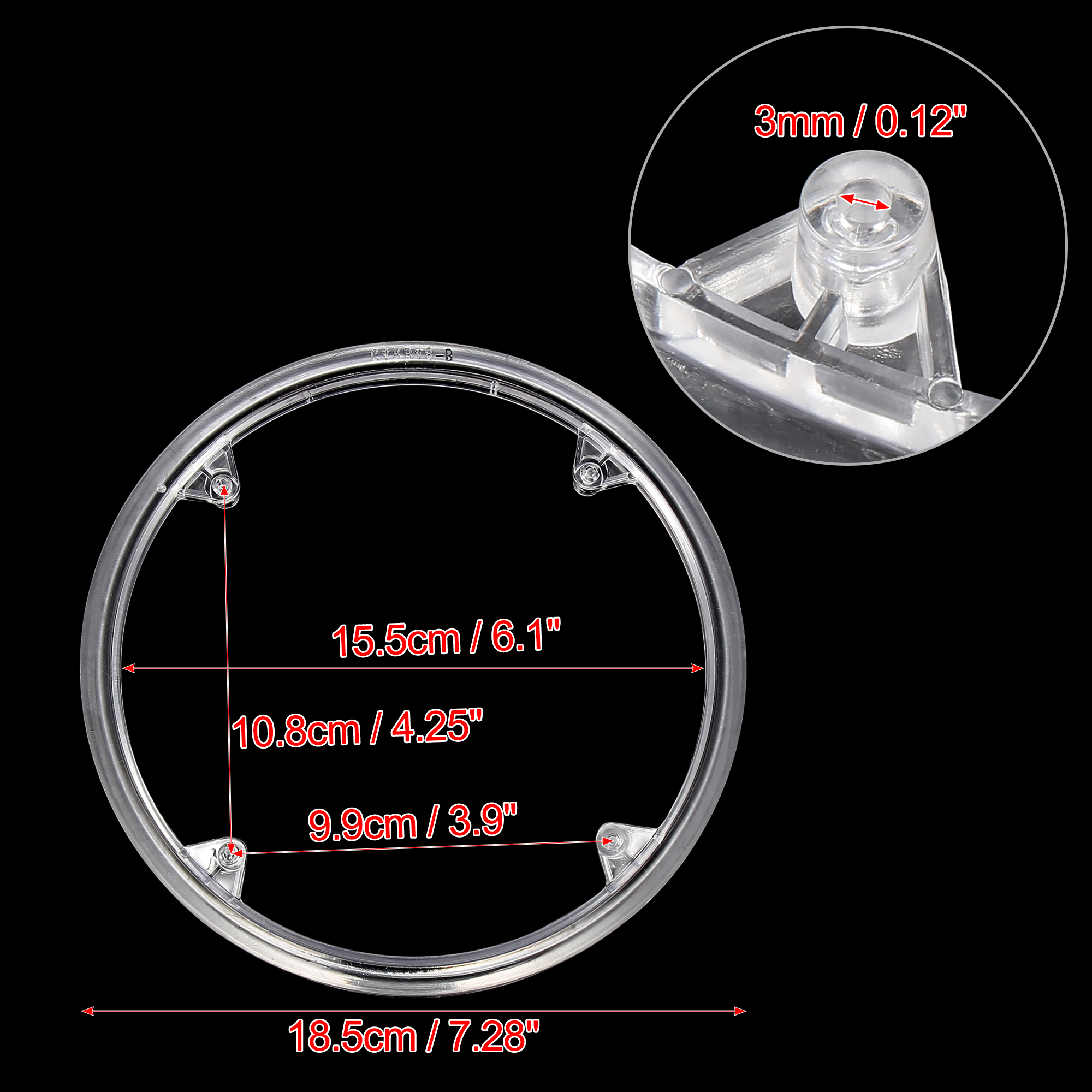 Uxcell-Juego de bielas para bicicleta, Protector de rueda de cadena de manivela, cubierta de anillo, protección protector bielas mtb 40T42T 46T 48T 52T4/5 agujeros