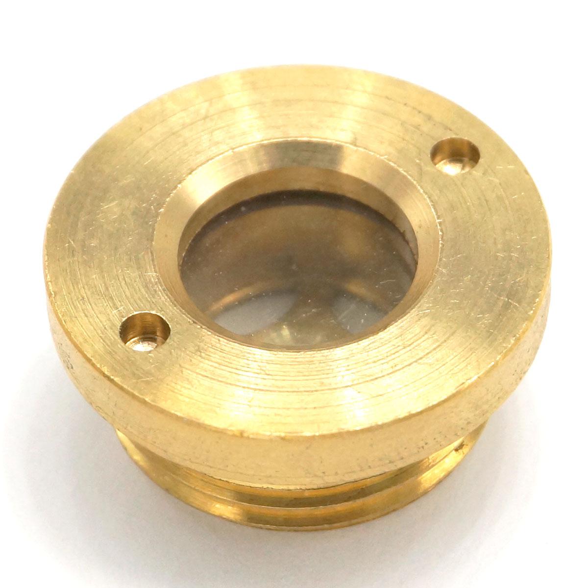 M16 M20 M22 M27 M42 Pitch 1.5 Metric Male Brass Oil Level Sight Glass Window Round Head For Air Compressor Gearbox