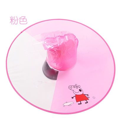 Children&#39;s Raincoat Transparent UFO Raincoats Hands Free Rain Poncho Baby Funny Duck Rain Coat Rain Cover Raincoat for kids: C / M