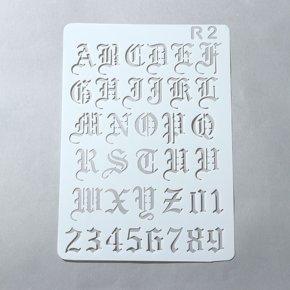 Letter Alphabet Hollow Layering Stencils For Wall ... – Vicedeal
