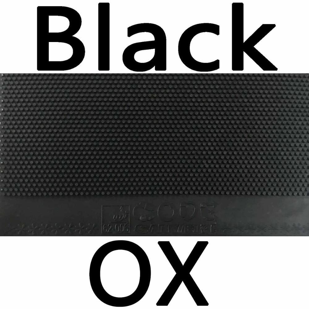 Sanwei CODE Lange Pips-Out Tafeltennis PingPong Rubber Zonder Spons Bovenvel OX: Black OX